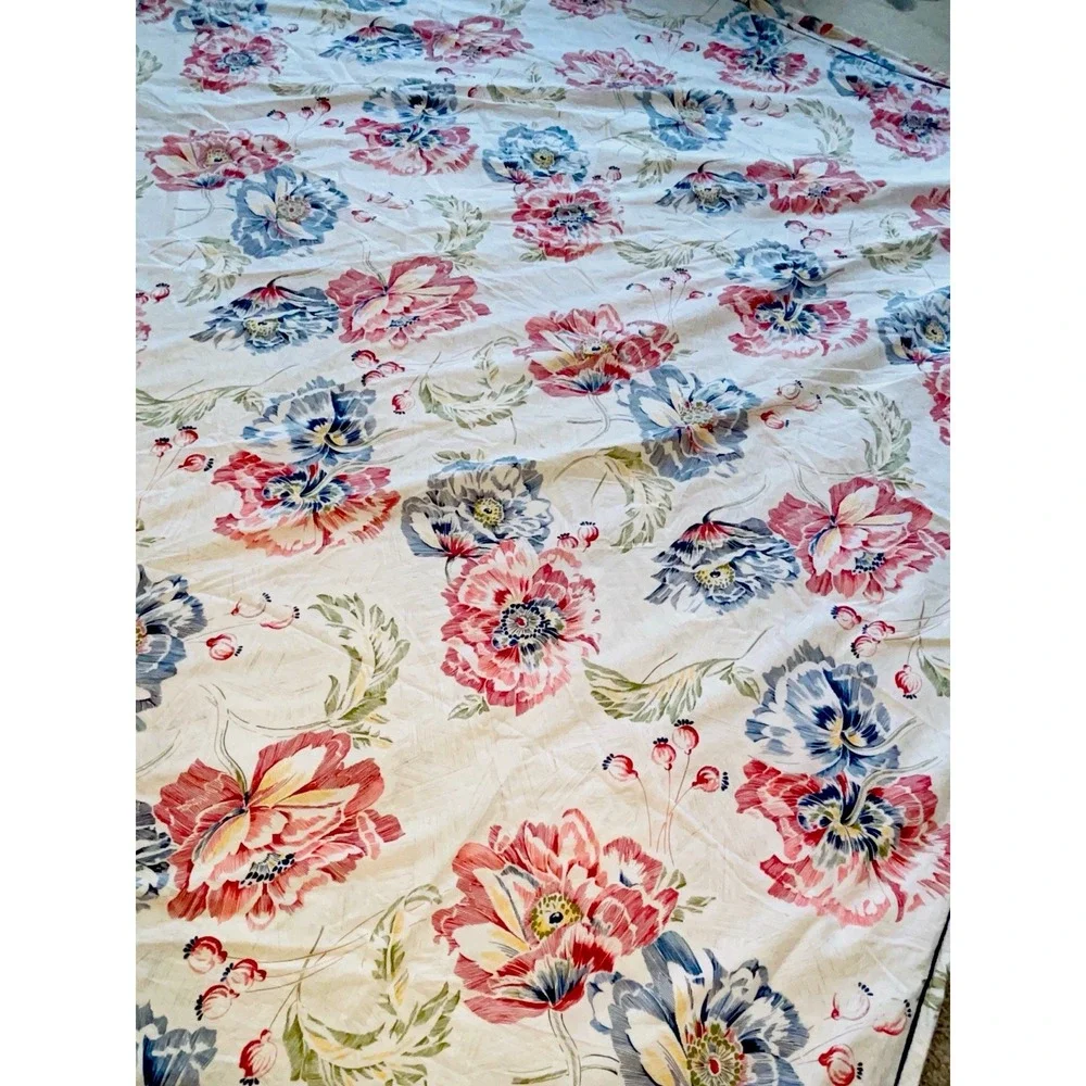 Ralph Lauren Isadora Floral Queen Duvet Cover 100% Cotton W/2 Pillow Cases RWB
